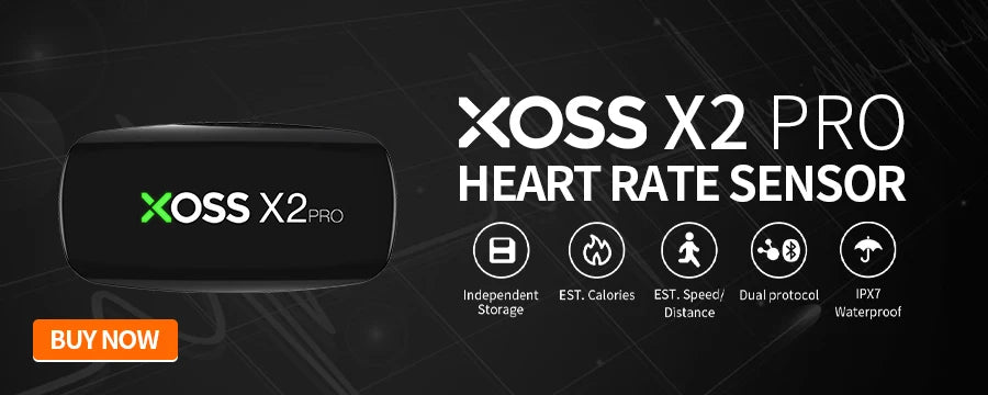 Bisiklet, Koşu, Yürüyüş için XOSS X2 Göğüs Kemeri Kalp Atış Hızı Monitörü, Bluetooth ANT+ Kablosuz Sağlık Fitness Akıllı Bisiklet Sensörü